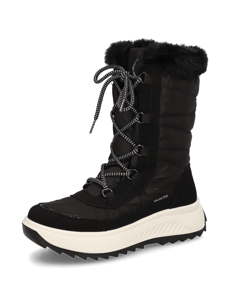 Polaris-Textil-Snowboot-schwarz