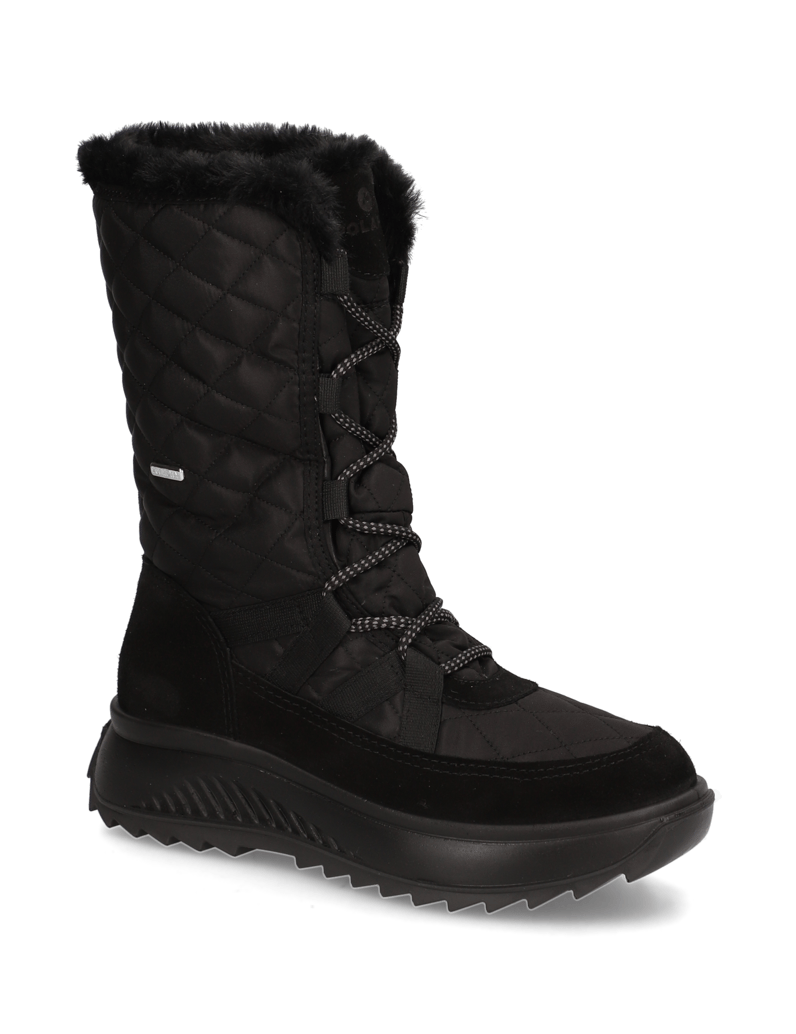 Polaris-Veloursleder-Snowboot-schwarz