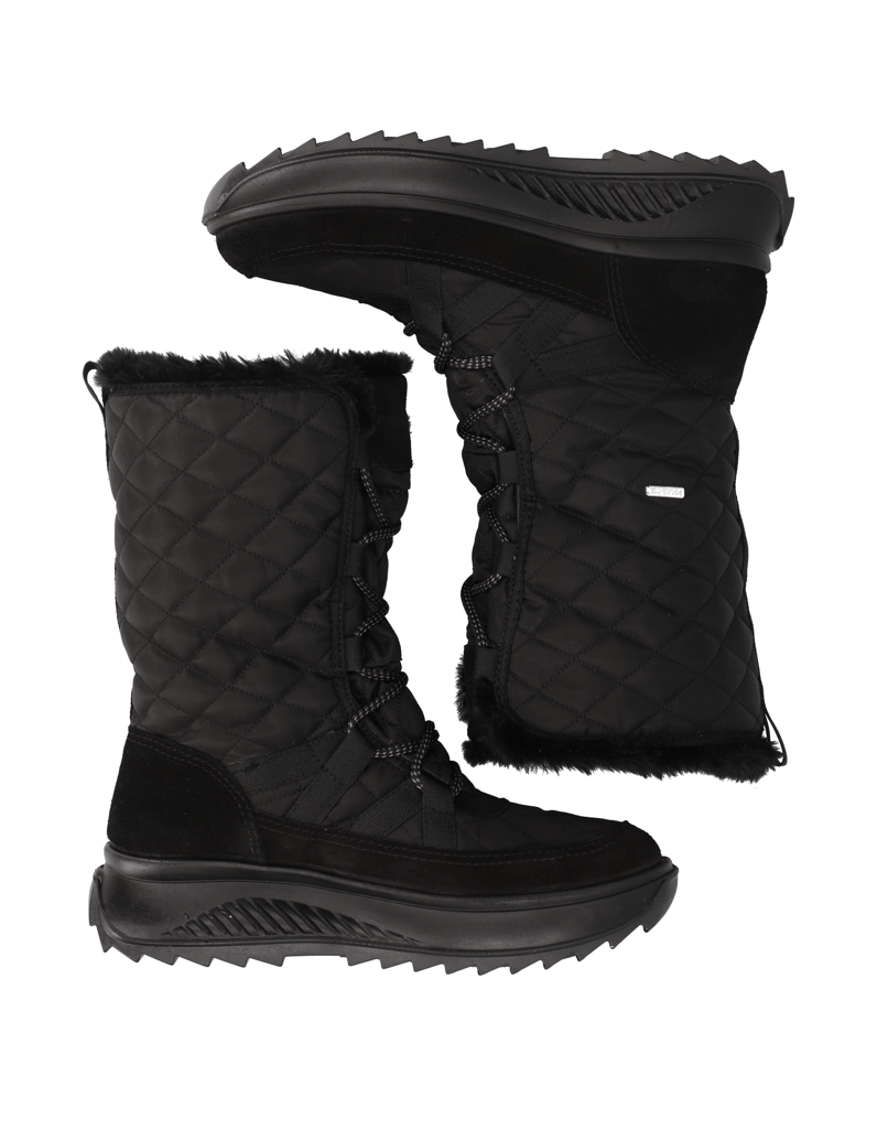 Polaris-Veloursleder-Snowboot-schwarz