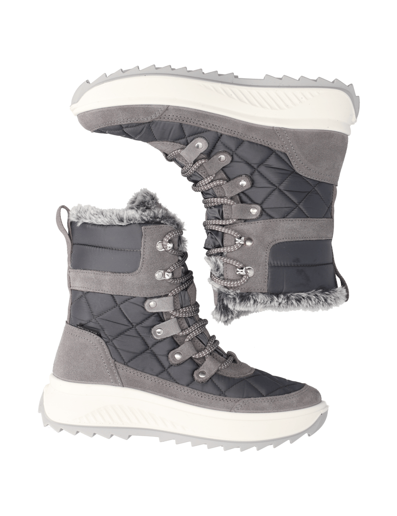 Polaris-Veloursleder-Snowboot-grau