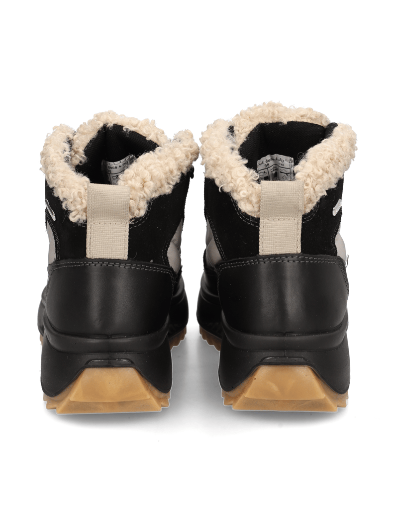 Polaris-Glattleder-Snowboot-schwarz