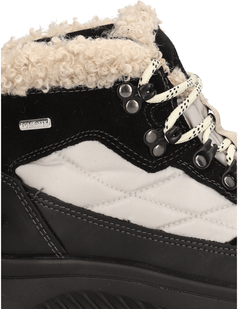 Polaris-Glattleder-Snowboot-schwarz