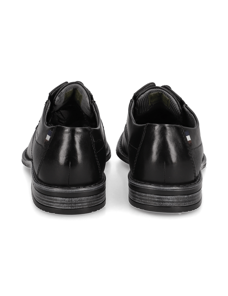 BUGATTI-Glattleder-Schnürer-elegant-schwarz