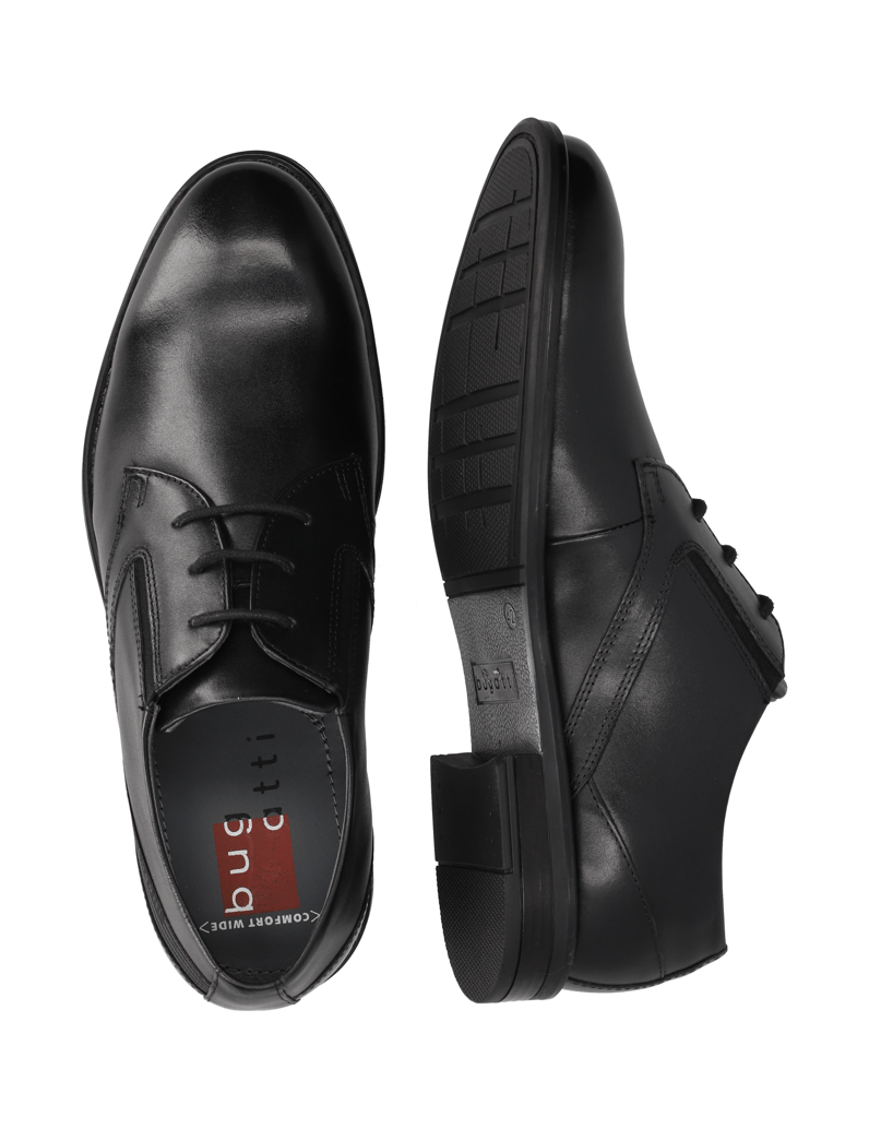 BUGATTI-Schnürer-elegant-schwarz