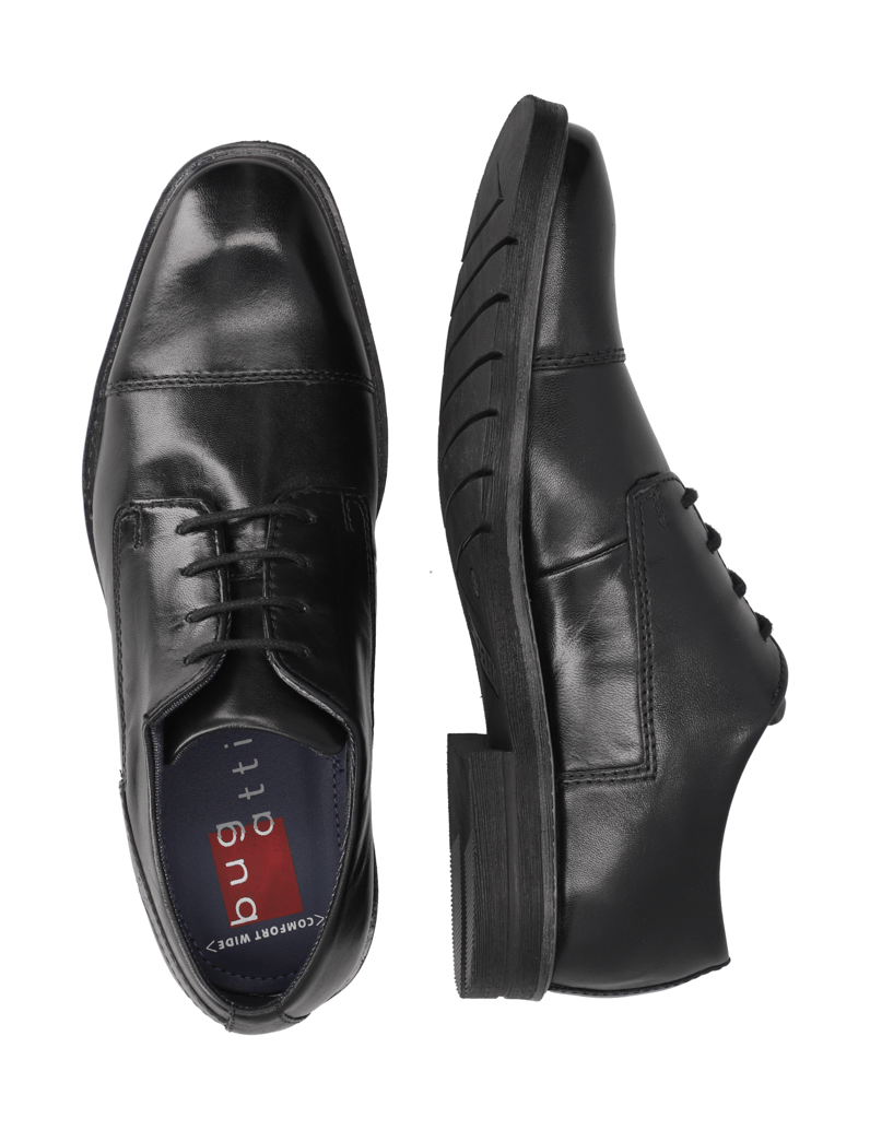 BUGATTI-Schnürer-elegant-schwarz