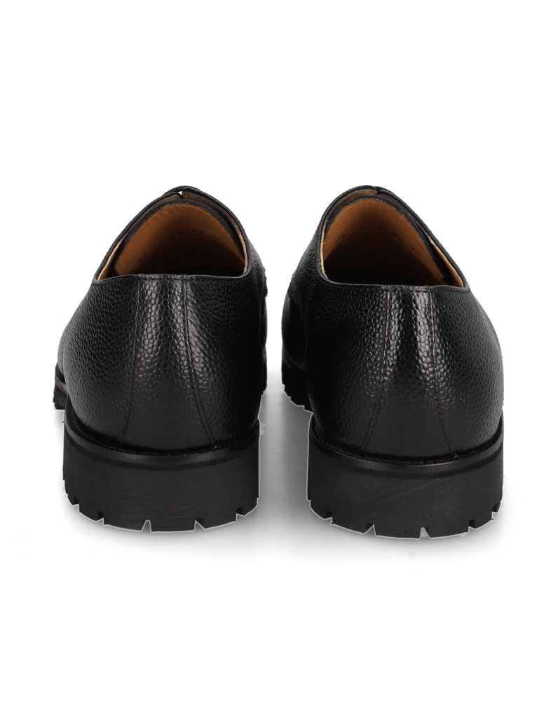 Kalman-&-Kalman-Scotchgrain-Leder-Schnürer-elegant-schwarz