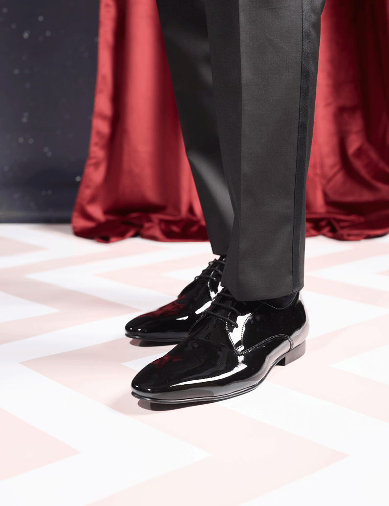 Lazzarini-Lackleder-Schnürer-elegant-schwarz