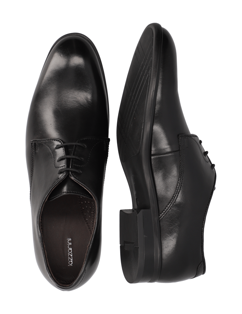 Lazzarini-Glattleder-Schnürer-elegant-schwarz