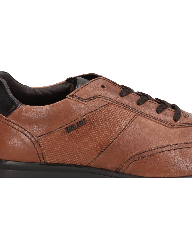 Lazzarini-Glattleder-Schnürer-sportiv-schwarz