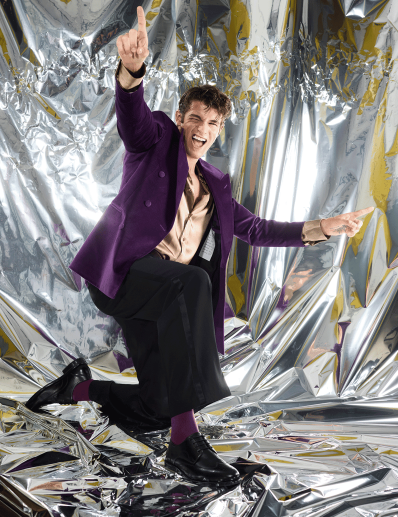 Lazzarini-Glattleder-Schnürer-elegant-schwarz