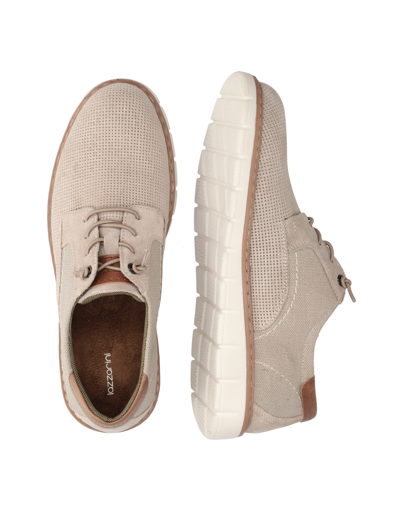Lazzarini-Veloursleder-Schnürer-sportiv-beige