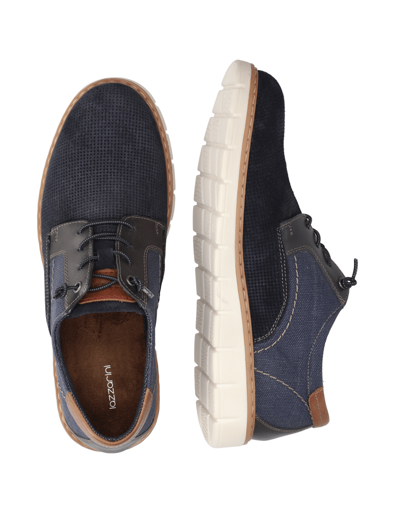 Lazzarini-Veloursleder-Schnürer-sportiv-beige