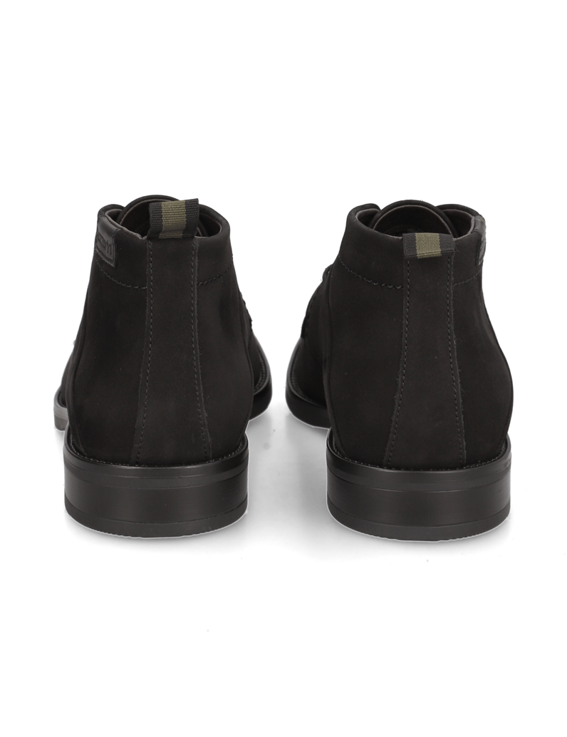 Lazzarini-Nubukleder-Boot-schwarz