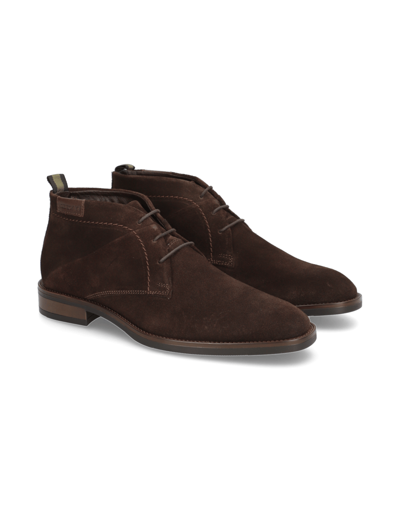 Lazzarini-Veloursleder-Boot-schwarz