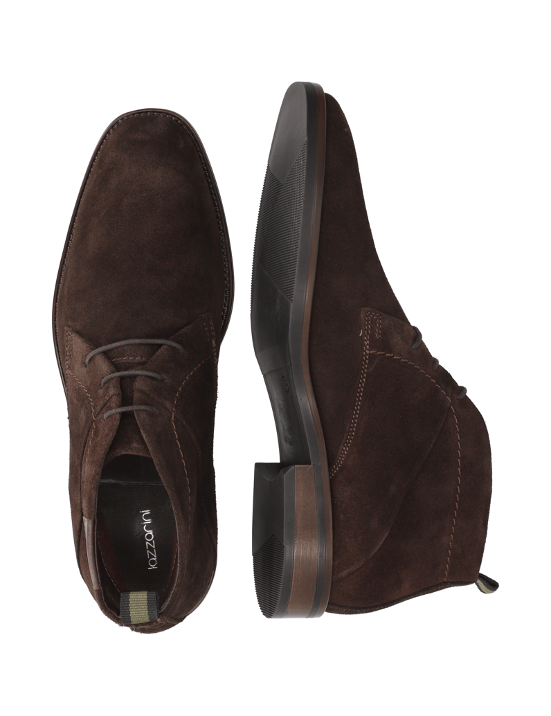Lazzarini-Veloursleder-Boot-schwarz