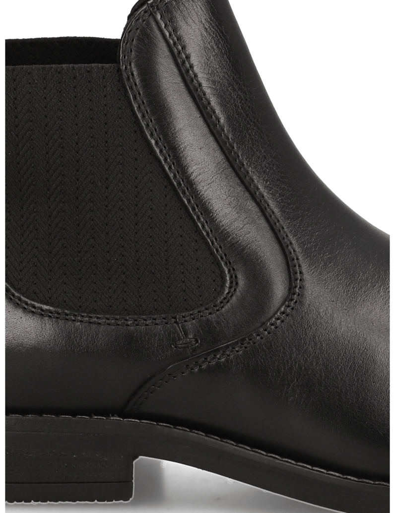 Lazzarini-Glattleder-Chelsea-Boot-schwarz