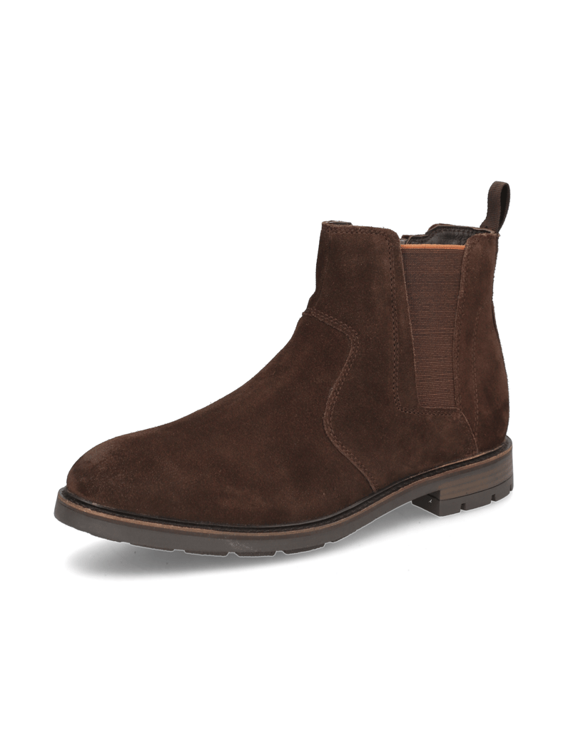 Lazzarini-Veloursleder-Chelsea-Boot-schwarz