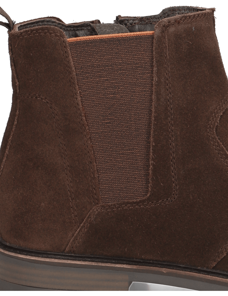 Lazzarini-Veloursleder-Chelsea-Boot-schwarz