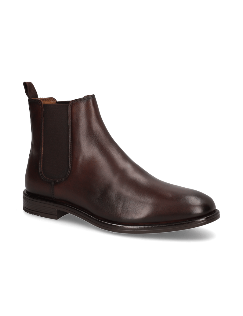 Lazzarini-Glattleder-Chelsea-Boot-braun