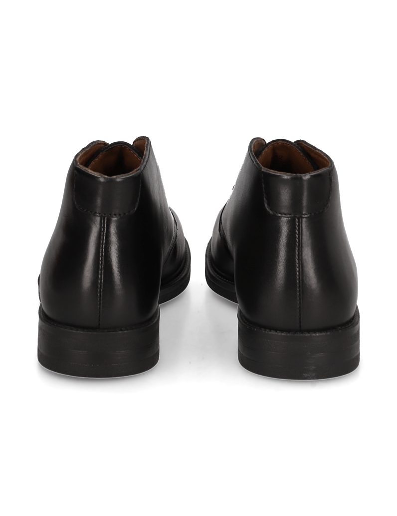 Lazzarini-Glattleder-Boot-schwarz