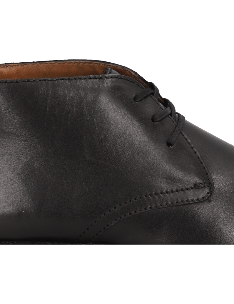 Lazzarini-Glattleder-Boot-schwarz