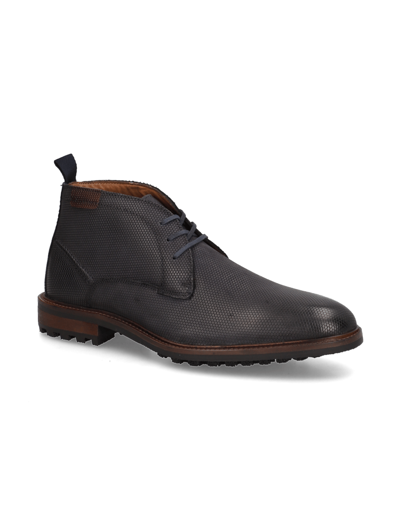 Lazzarini-Nubukleder-Boot-blau