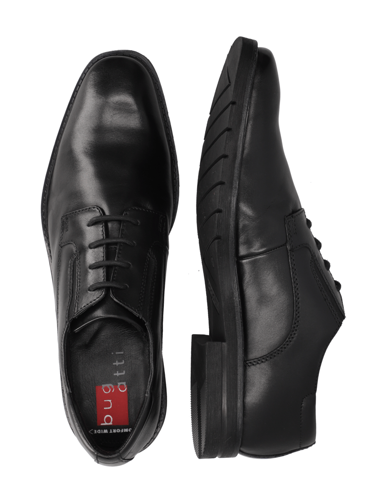 BUGATTI-Schnürer-elegant-schwarz