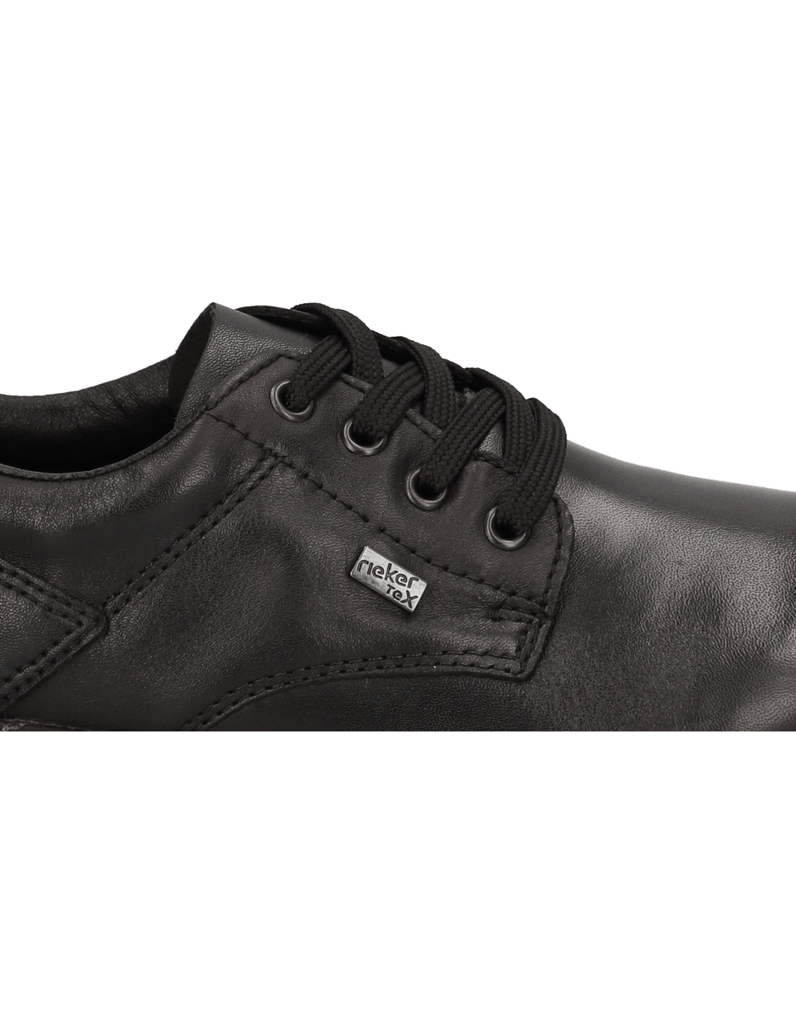 Rieker-Glattleder-Schnürer-sportiv-schwarz