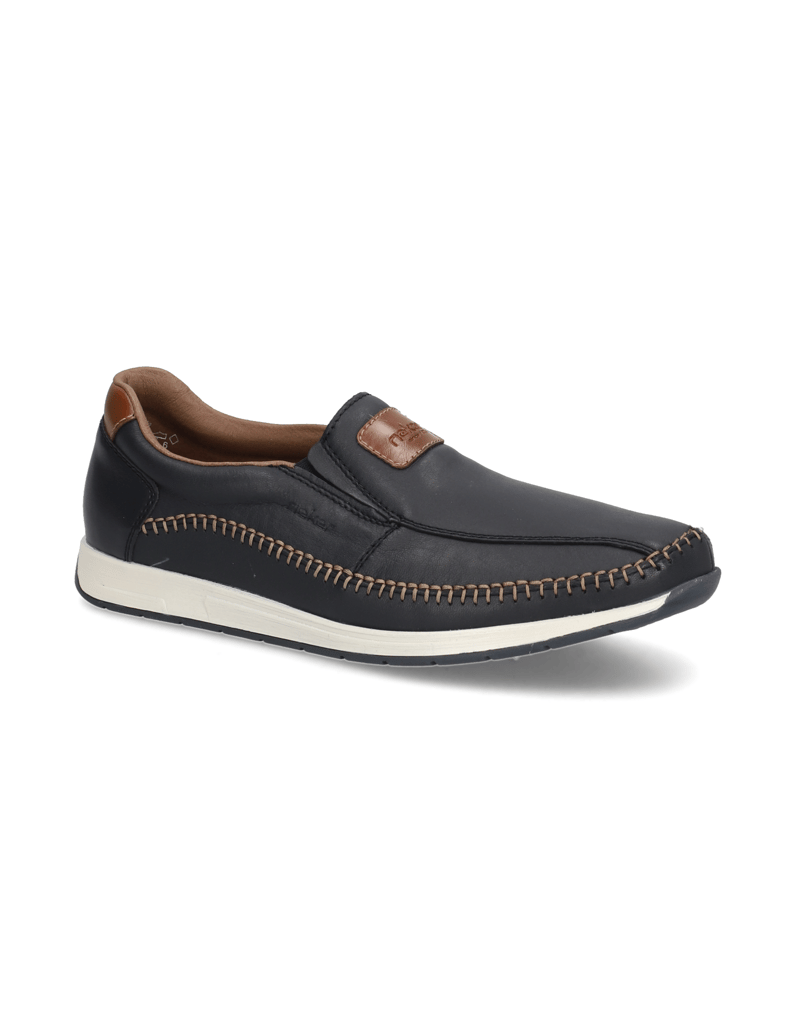Rieker-Glattleder-Slipper-sportiv-cognac