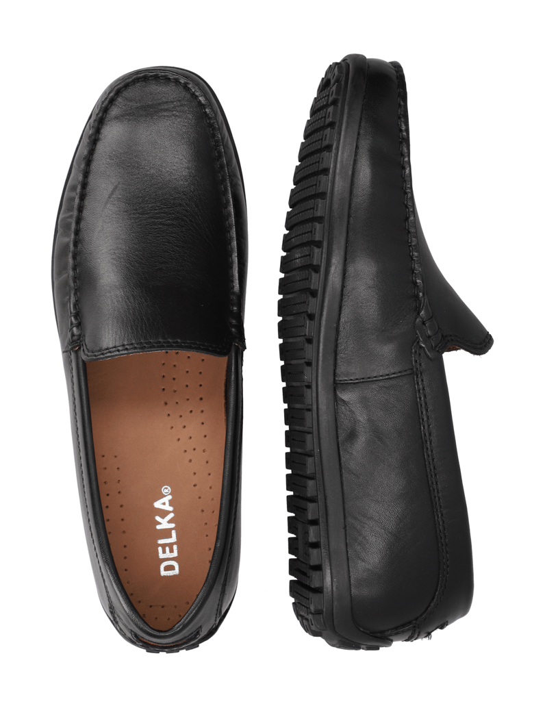 DELKA-Slipper-sportiv-schwarz