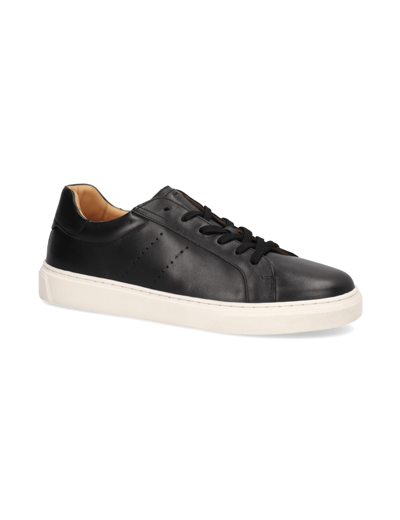 Kalman-&-Kalman-Glattleder-Sneaker-schwarz
