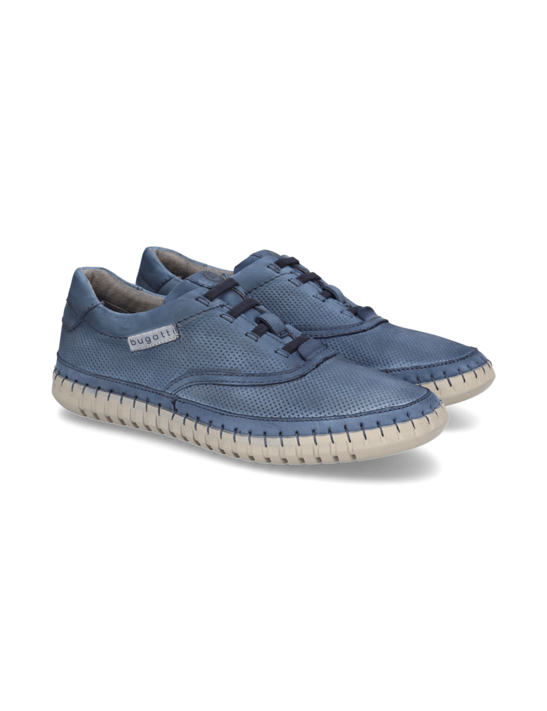 BUGATTI-DENIM-Schnürer-sportiv-blau