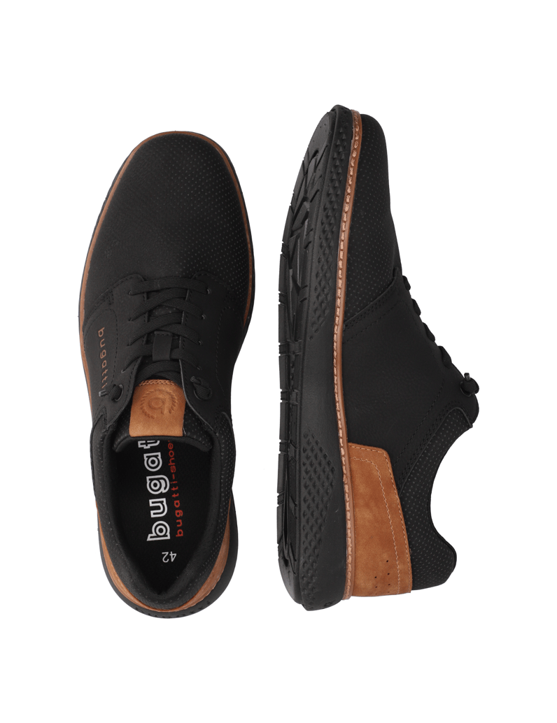 BUGATTI-DENIM-Schnürer-schwarz