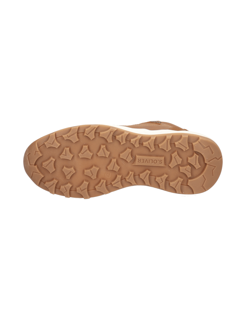 S.Oliver-Lederimitat-Sneaker-schwarz