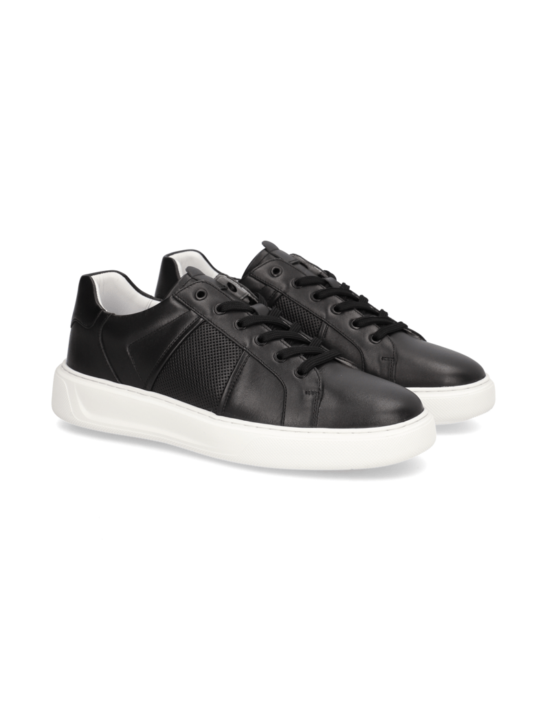 Pat-Calvin-Glattleder-Sneaker-schwarz