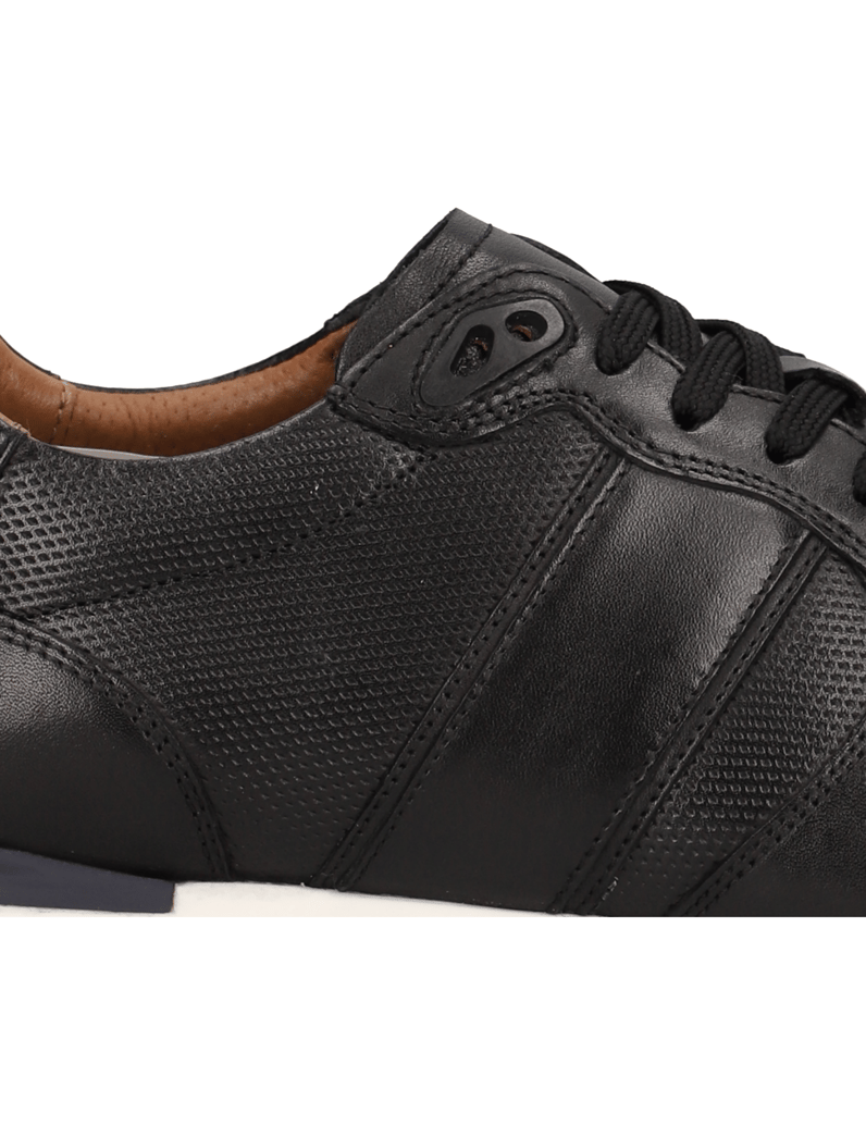 Pat-Calvin-Glattleder-Sneaker-schwarz
