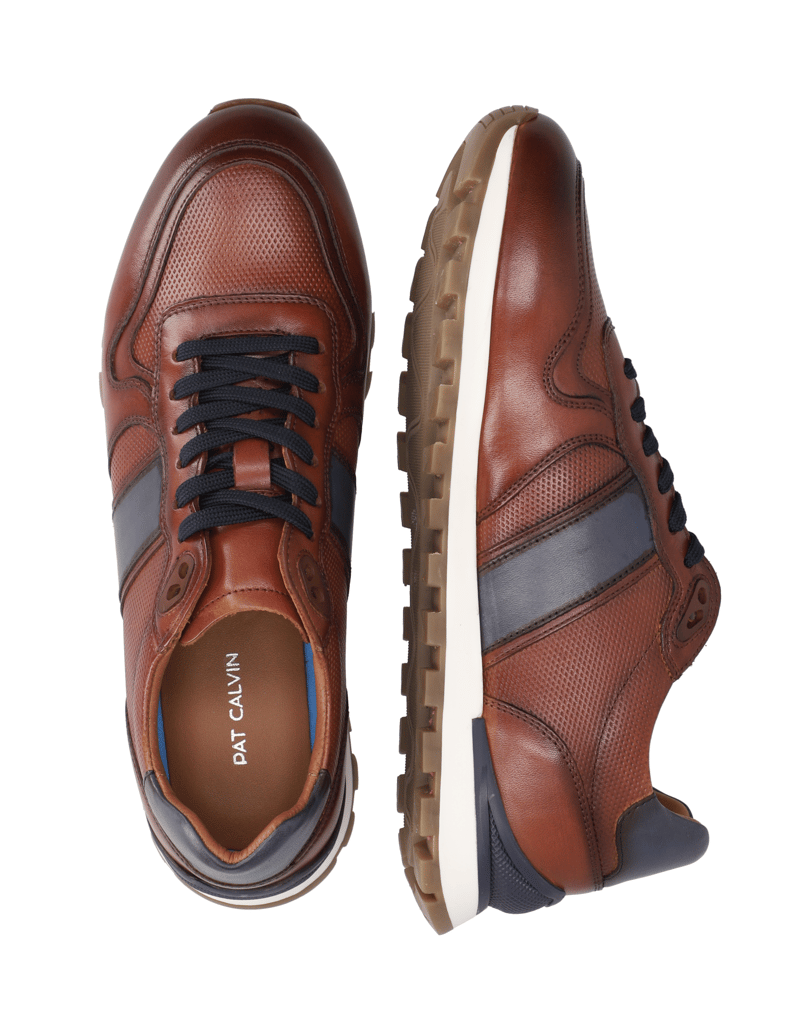Pat-Calvin-Glattleder-Sneaker-schwarz