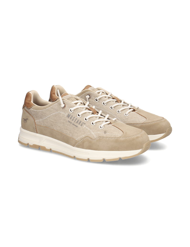 Mustang-Textil-Sneaker-beige
