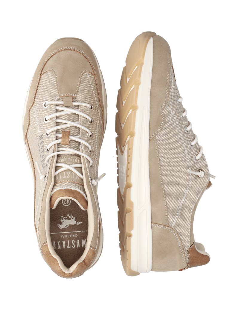 Mustang-Textil-Sneaker-beige