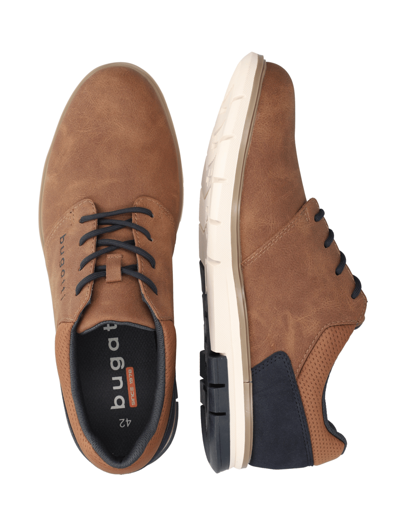 BUGATTI-DENIM-Schnürer-sportiv-cognac