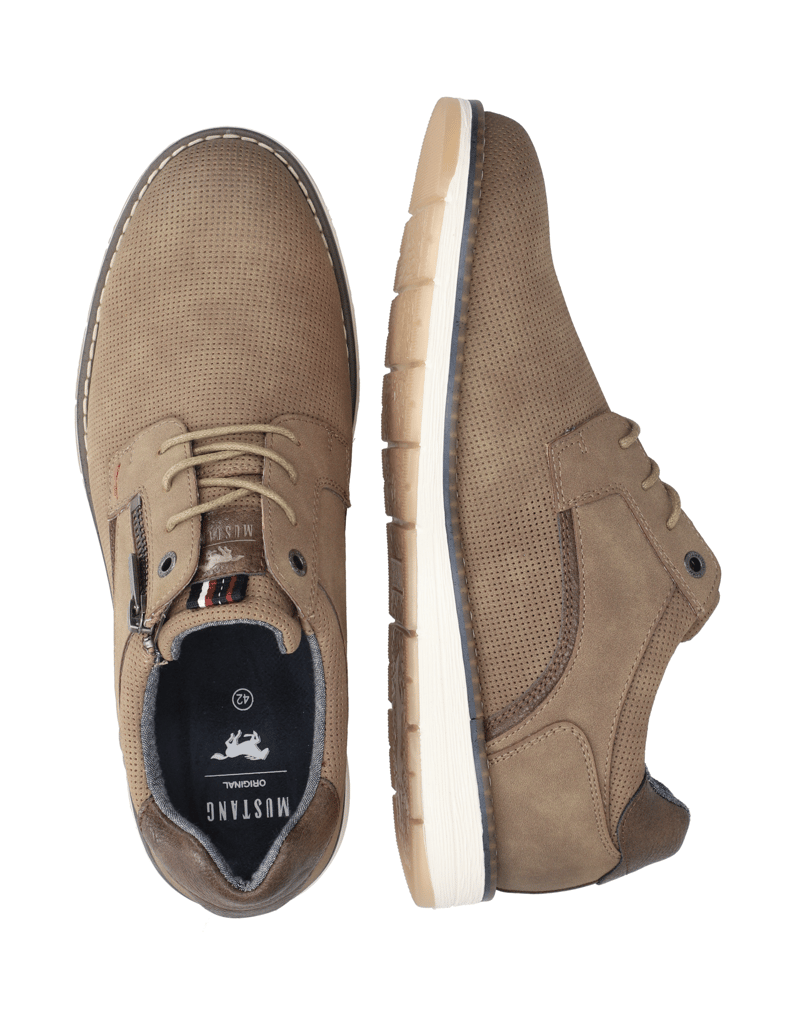 Mustang-Schnürer-sportiv-beige