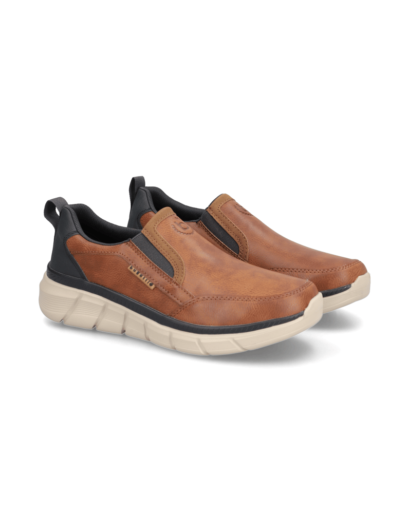 BUGATTI-DENIM-Slipper-sportiv-cognac