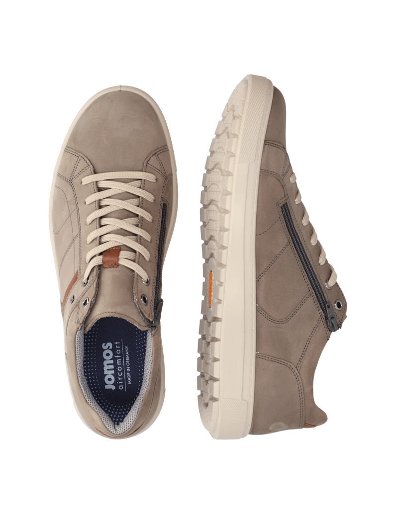 Jomos-Nubukleder-Sneaker-beige