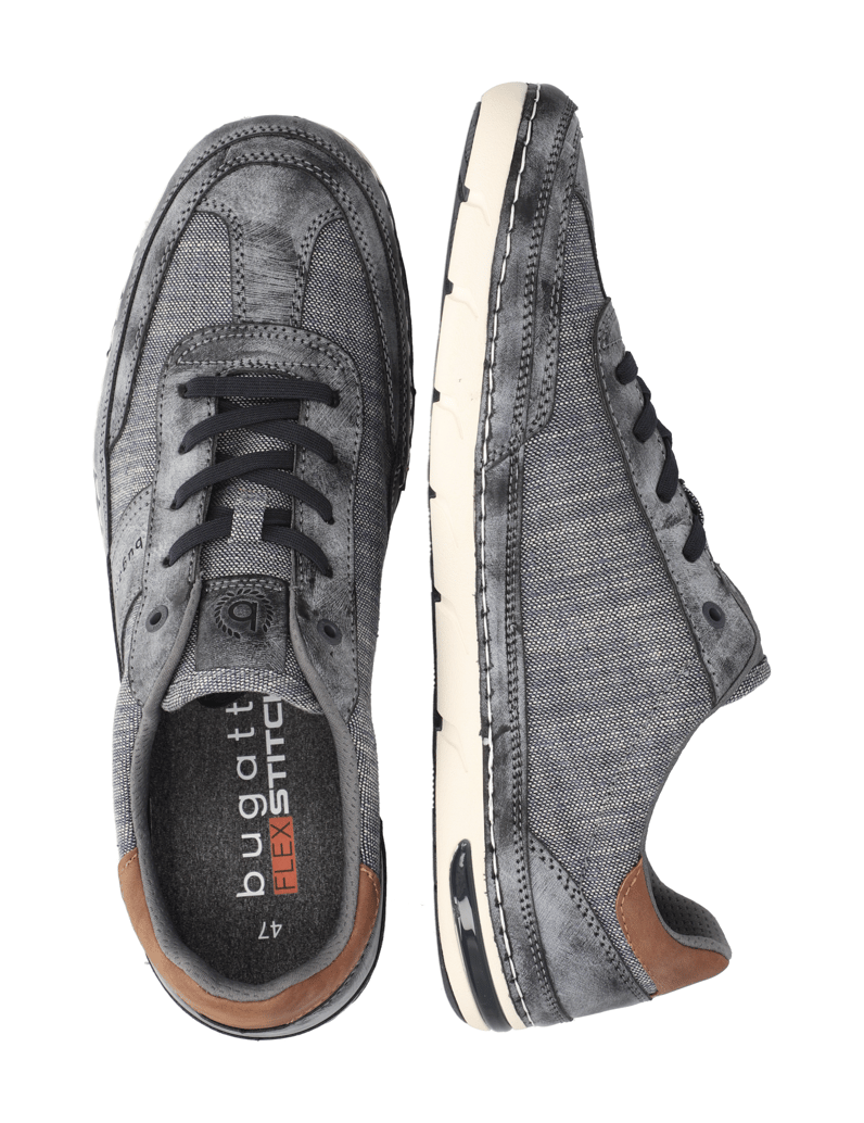BUGATTI-DENIM-Textil-Schnürer-sportiv-blau