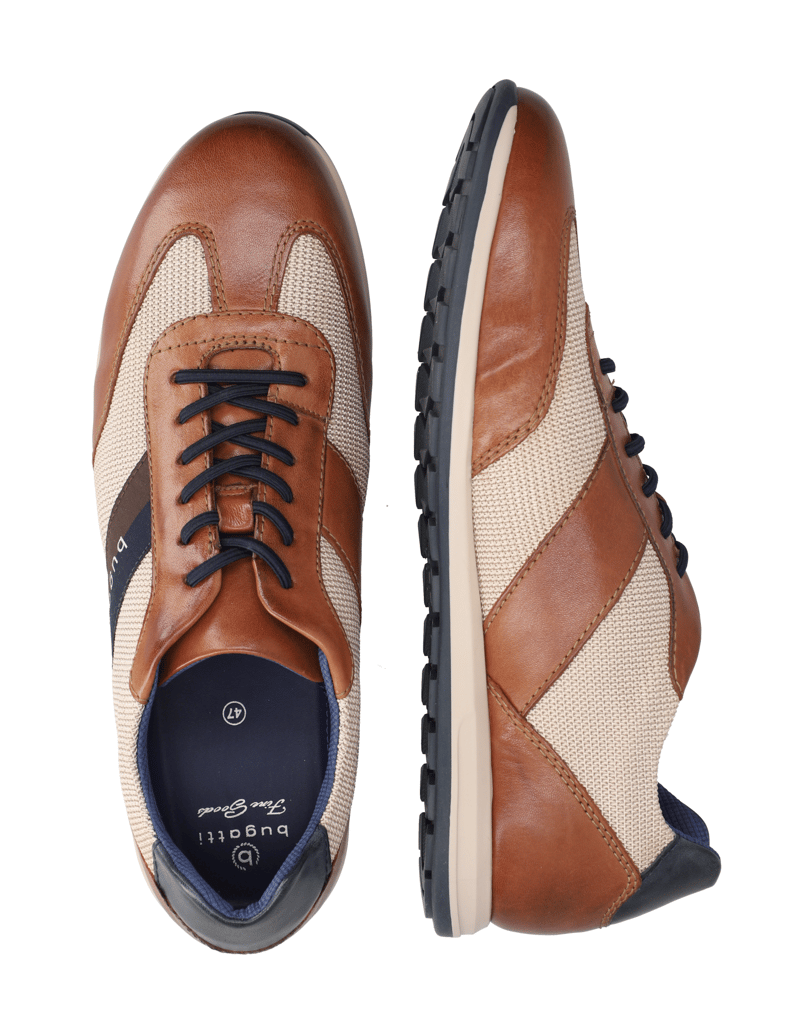 BUGATTI-DENIM-Schnürer-sportiv-cognac