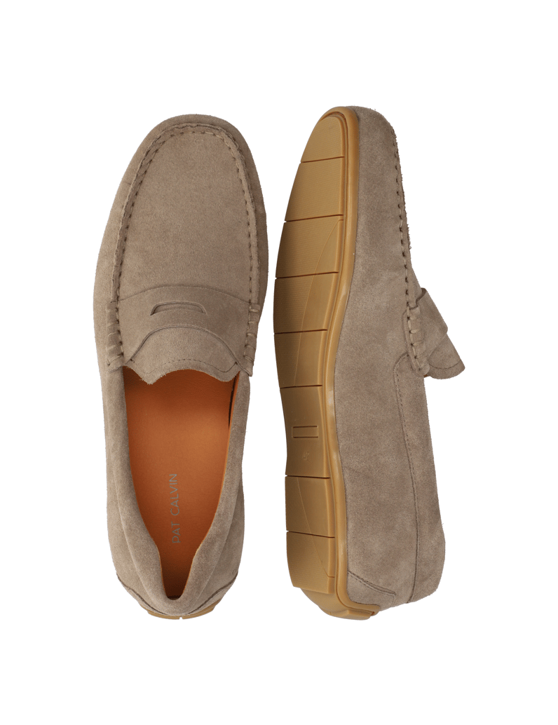 Pat-Calvin-Velourleder-Mokassin-beige