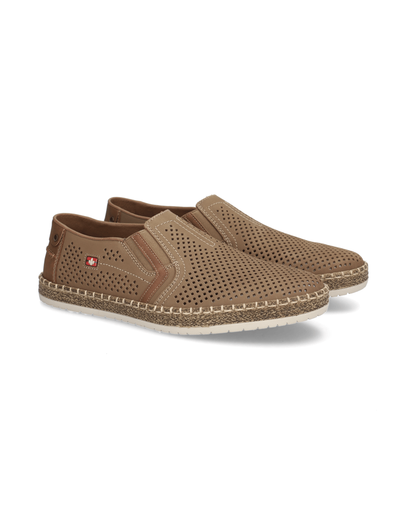 Rieker-Veloursleder-Slipper-sportiv-braun