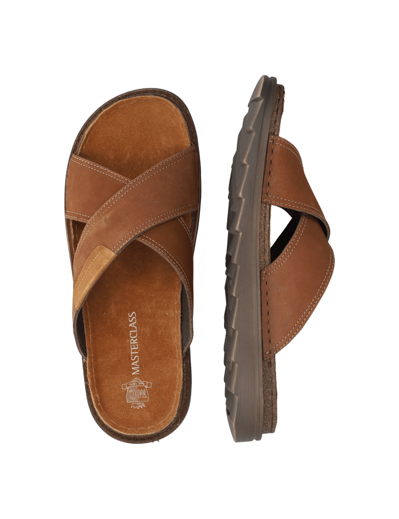 Master-Class-Lederkombination-Pantoffel-schwarz