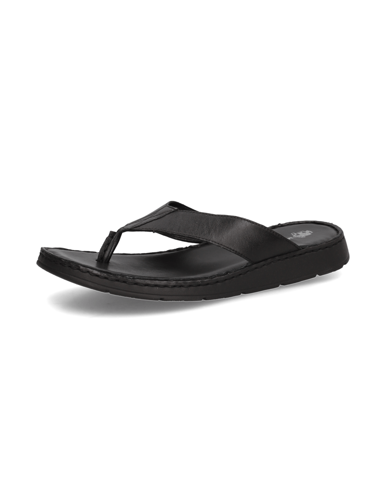 Master-Class-Glattleder-Pantoffel-schwarz