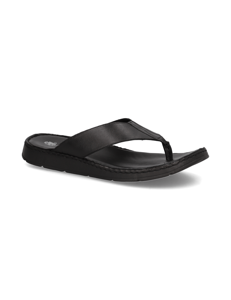 Master-Class-Glattleder-Pantoffel-schwarz